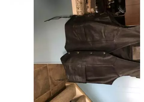 Leather Riding Vest (Like Brand New)